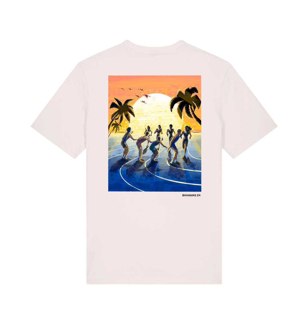 Vintage White Printed T-shirt Back