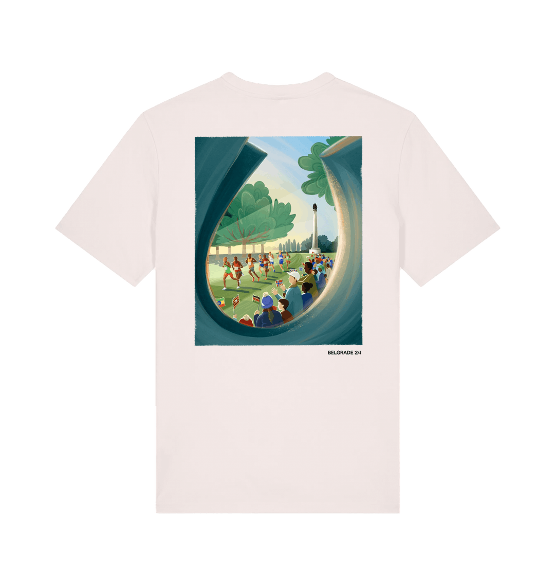 Vintage White Printed T-shirt Back