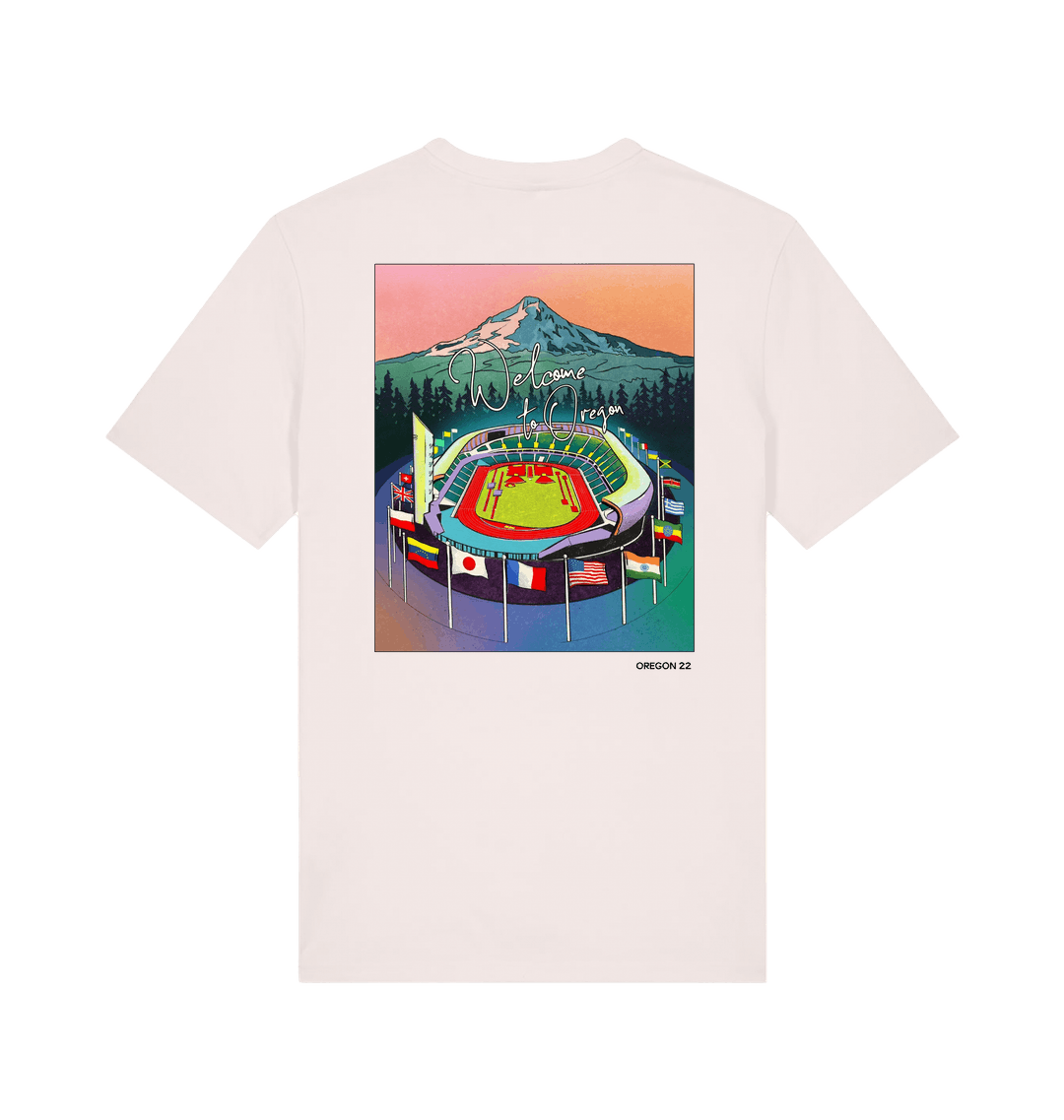 Vintage White Printed T-shirt Back