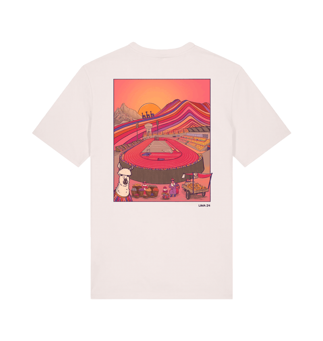 Vintage White Printed T-shirt Back
