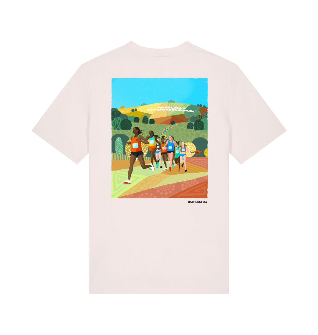 Vintage White Printed T-shirt Back