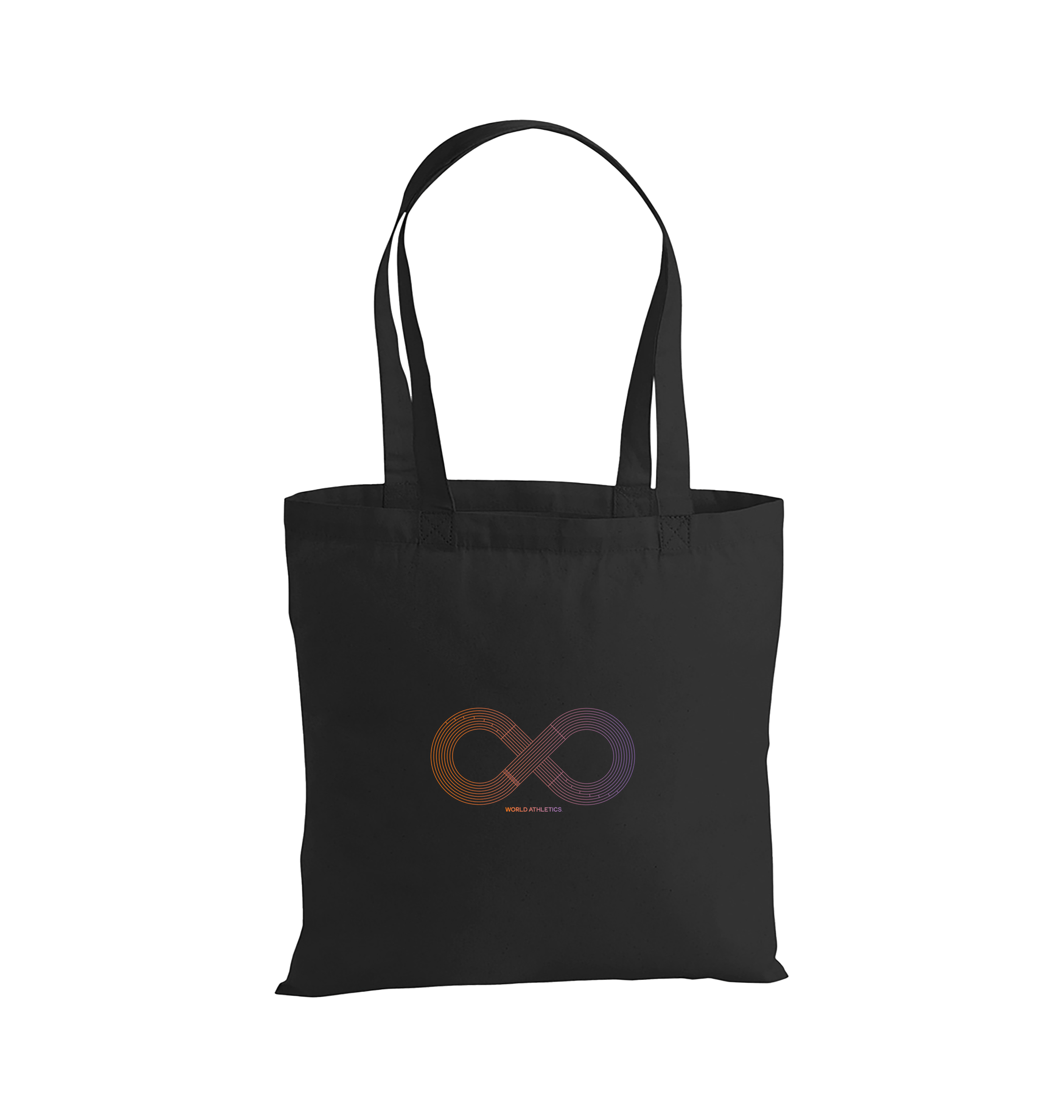 Black Printed Bag Front