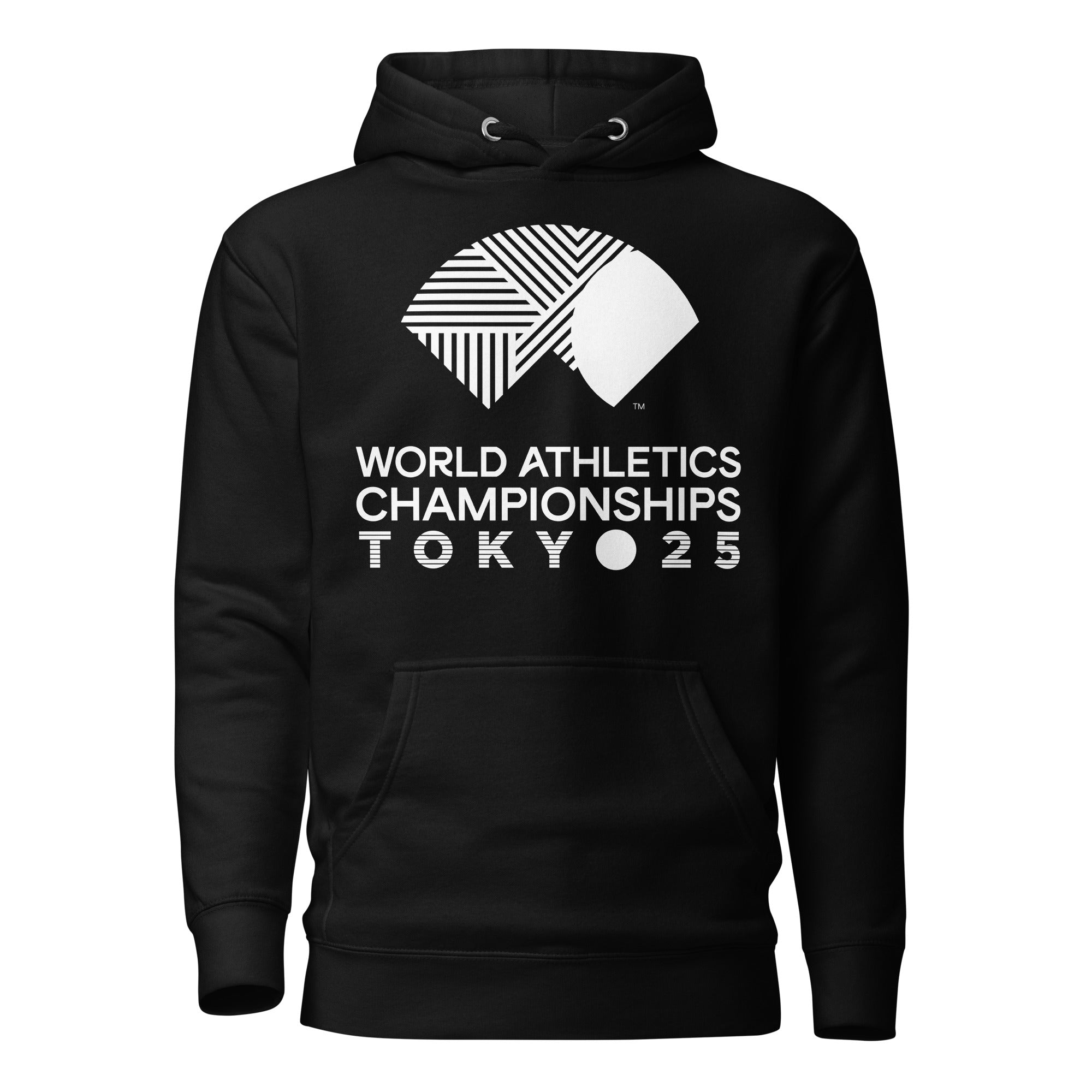 Tokyo First Look White Logo Black Unisex Hoodie
