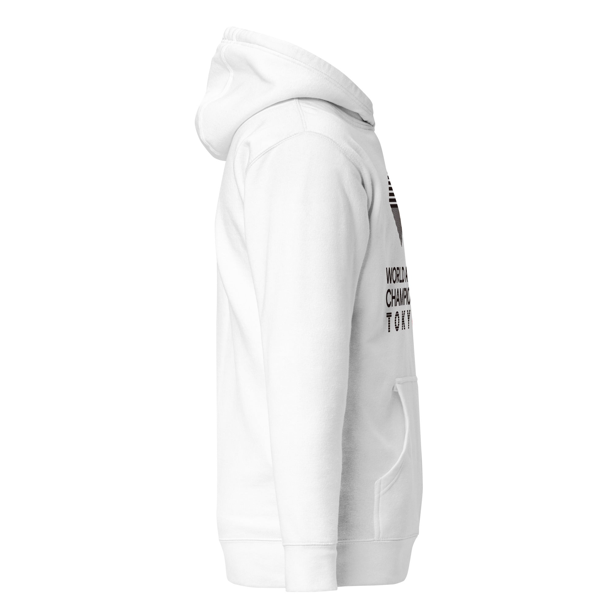 Tokyo First Look White Logo Unisex Hoodie