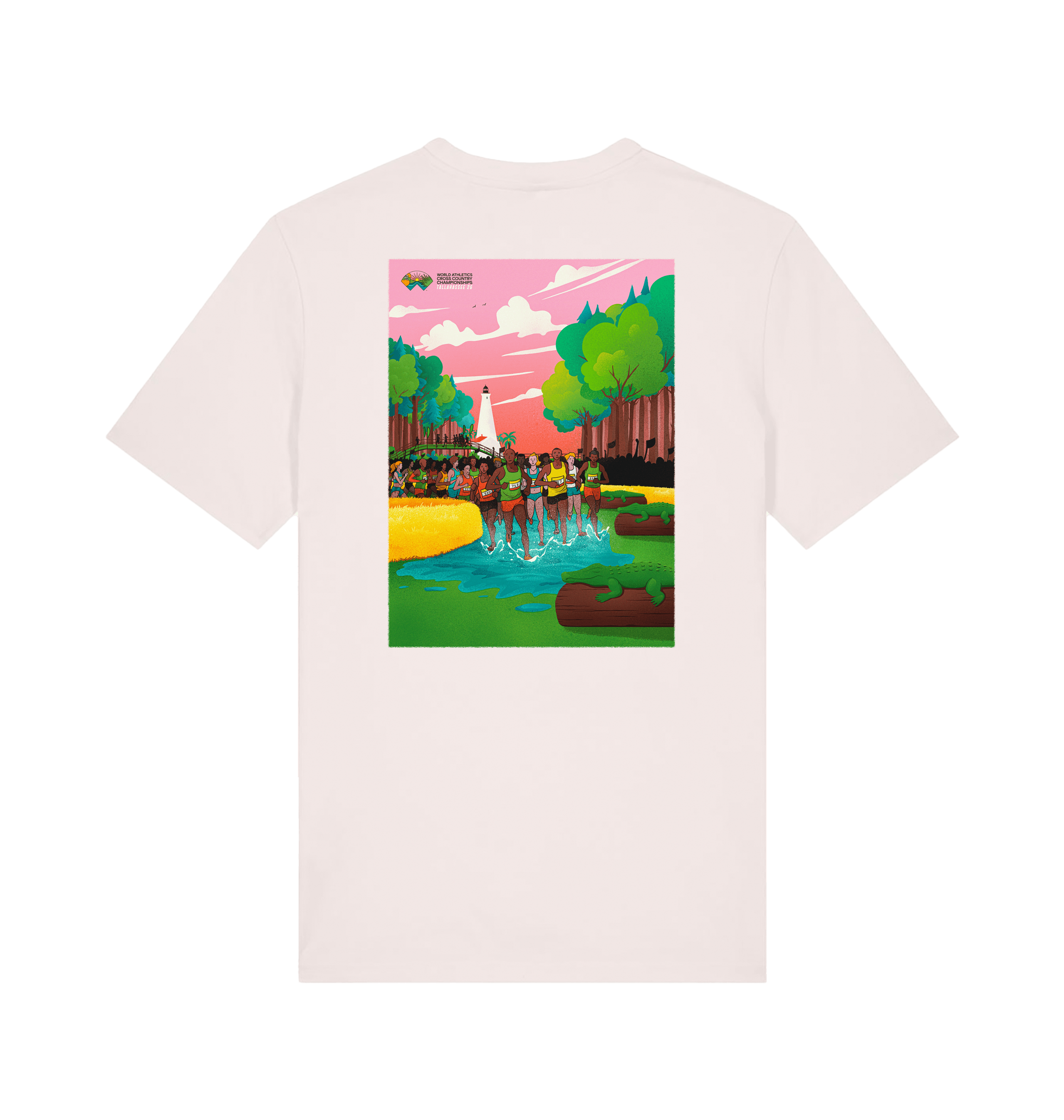 Vintage White Printed T-shirt Back