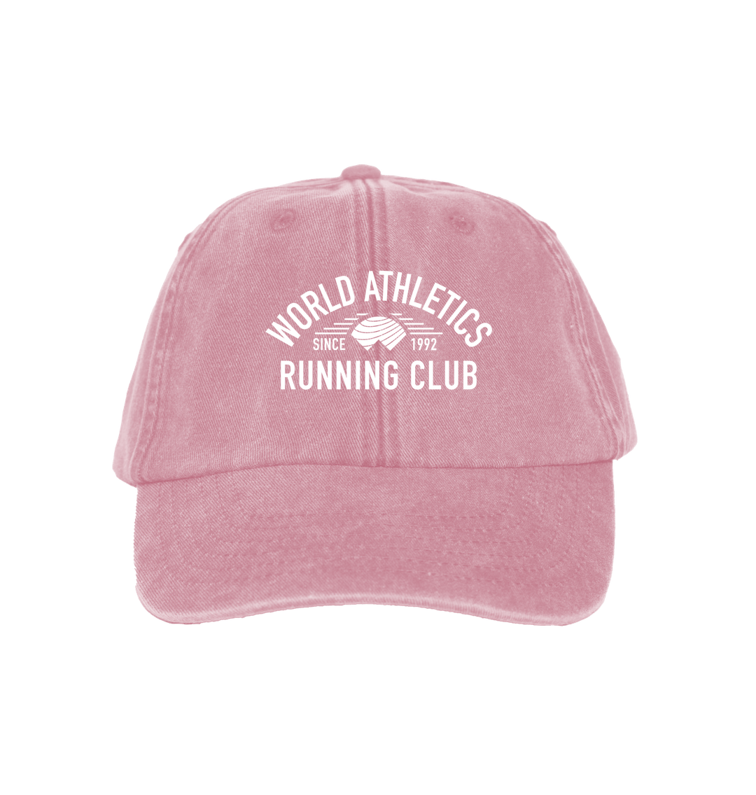 Vintage Dusky Pink Running Club Faded Cap