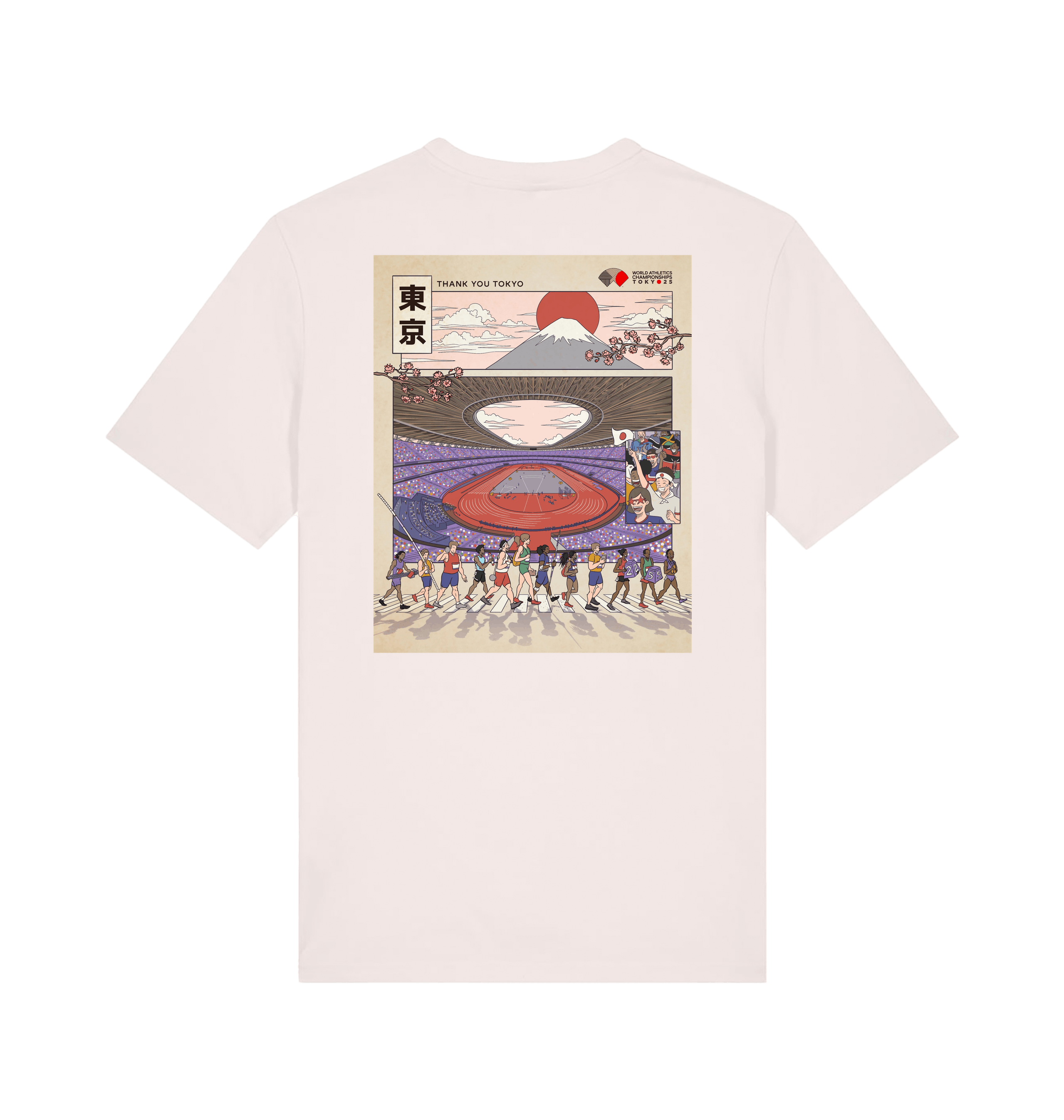 Vintage White Printed T-shirt Back