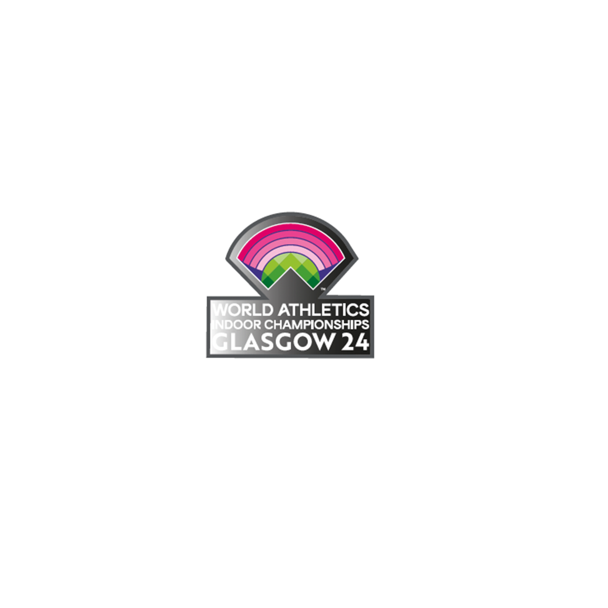 World Athletics Glasgow Logo Pin Badge