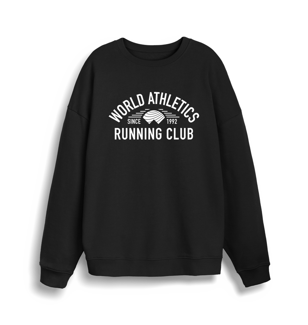 Black Running Club Black Unisex Sweatshirt