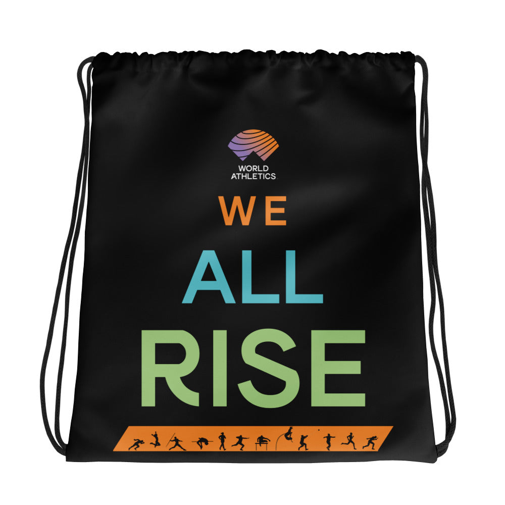 WE ALL RISE Drawstring Bag