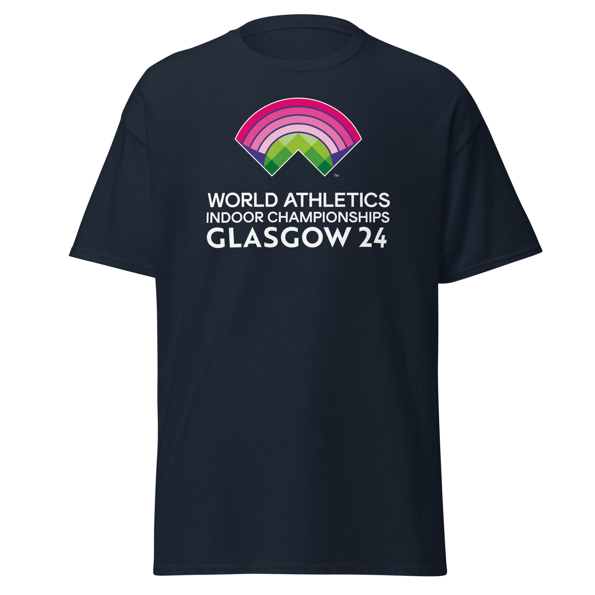 World Athletics Glasgow Logo T-Shirt Unisex Navy