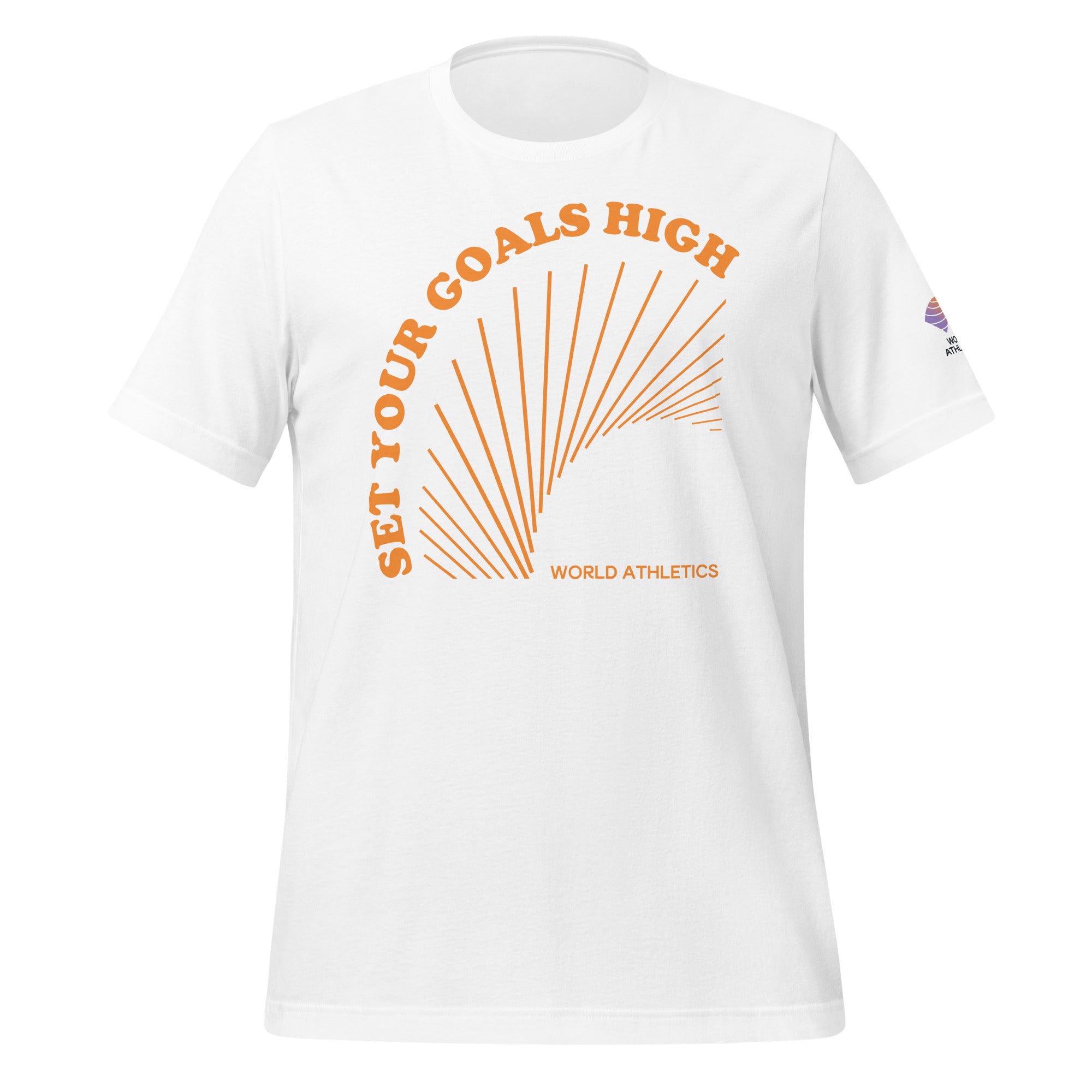 Set Your Goals High White Unisex T-Shirt